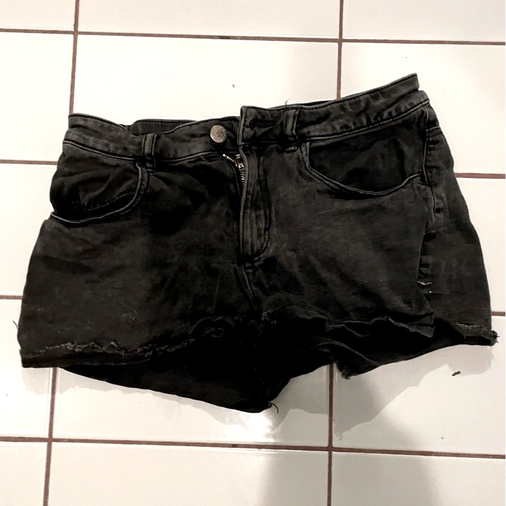 H&M Girls Black Jean Shorts
